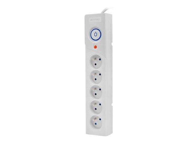 Predlžovací kábel ARMAC Z5, sivý, 3 m, 5x, 230 V, 10 A